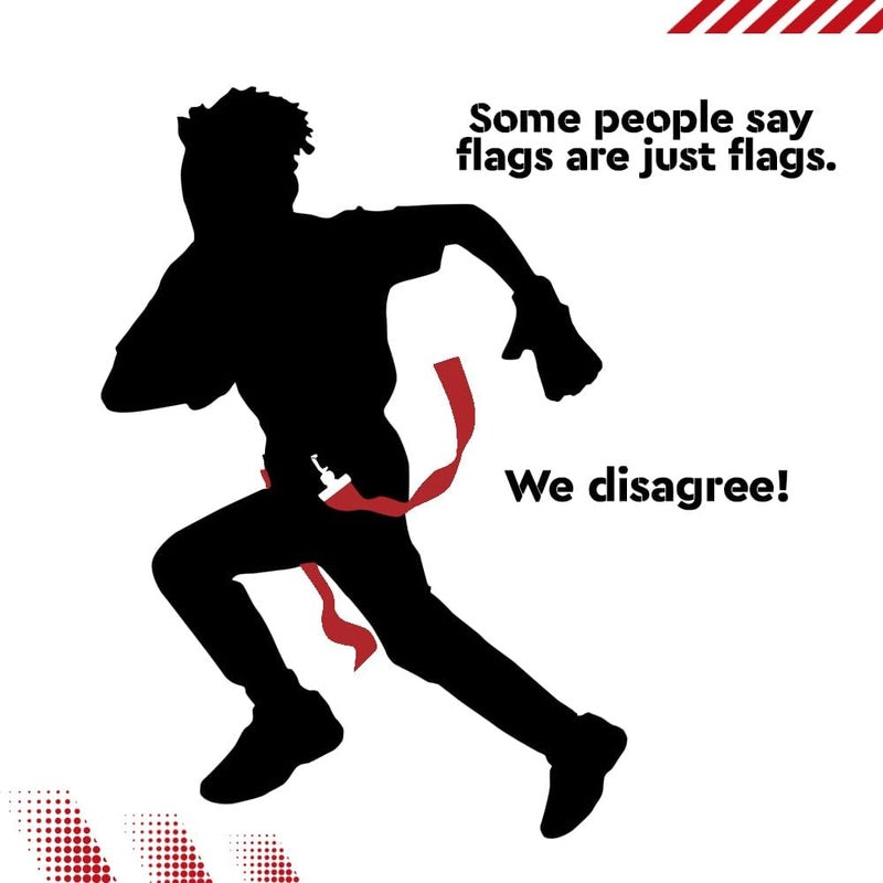 Trained 10 Man Flag Football Belt Pop Set (RED) - Image 4